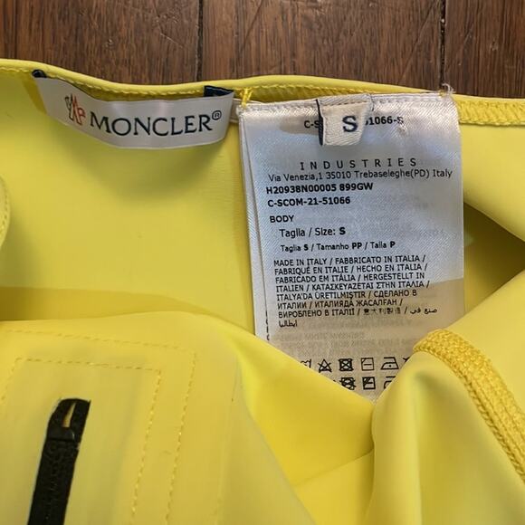 Moncler One Piece Swimsuit Yellow Small - Picture 11 of 13